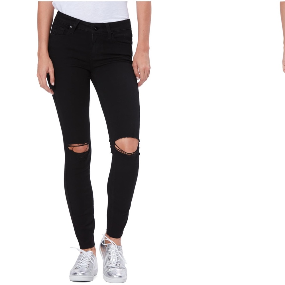 NWOT PAIGE Transcend Verdugo Ripped Ankle Jeans